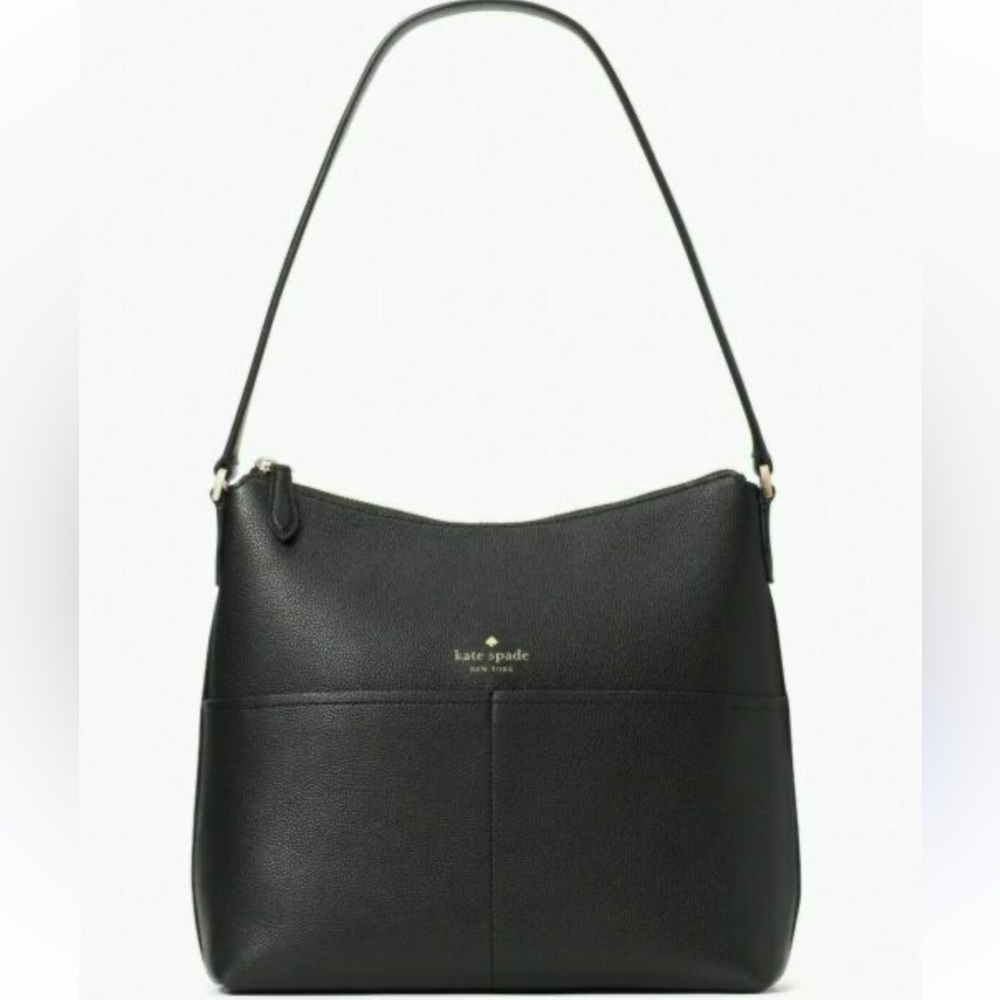 Kate Spade Classic Black Leather Bailey Shoulder Bag